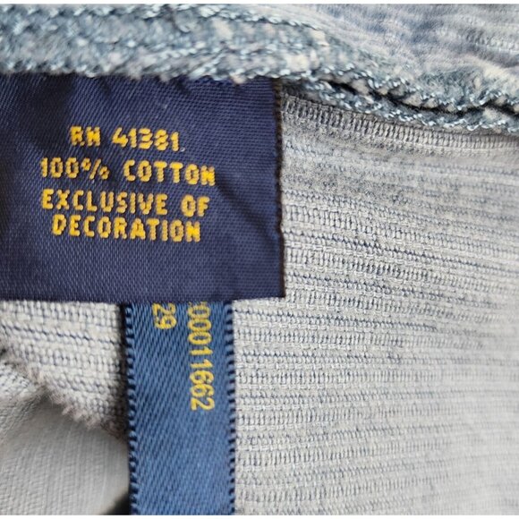 Polo Ralph Lauren Jeans Mens 38x31 Blue Varick Slim Straight Corduroy Denim - Picture 11 of 11